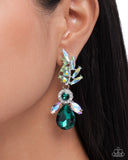 Paparazzi Priceless Pizzazz - Green Earring