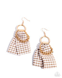 Paparazzi Picnic Pizzazz - Brown Earring