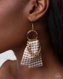 Paparazzi Picnic Pizzazz - Brown Earring