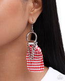 Paparazzi Picnic Pizzazz - Red Earring