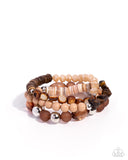 Paparazzi Seasonal Stretch - Brown Bracelet