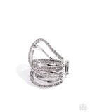Paparazzi Abstract Adoration - Silver Ring