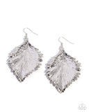 Paparazzi Feathered Flair - Silver Earring