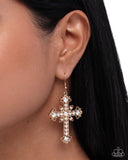 Paparazzi Heavenly Hosts - Gold Earring