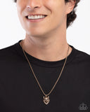 Paparazzi Alpha's Call - Gold Necklace