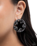 Paparazzi Stellar Saloon - Black Earring