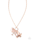 Paparazzi  World Tour - Rose Gold Necklace