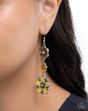 Paparazzi Floral Flock - Yellow Earring