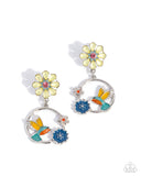 Paparazzi Tropical Tapestry - Yellow Earring