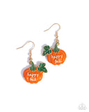 Paparazzi Autumn Affair - Orange Earring