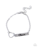 Paparazzi Cheer Craze - Silver Bracelet