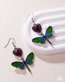 Paparazzi Dragonfly Devotion - Purple Earring