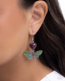 Paparazzi Dragonfly Devotion - Purple Earring