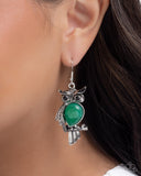 Paparazzi Owl Observation - Green Earring