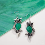 Paparazzi Owl Observation - Green Earring