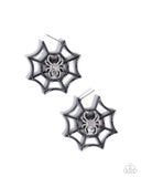 Paparazzi Spiderweb Showcase - Black Earring