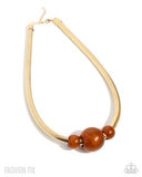Paparazzi Sleek Shift - Gold Necklace