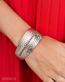 Paparazzi Spontaneous Surety - Red Bracelet