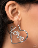 Paparazzi Lovely Cadence - White Earring