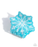 Paparazzi Snowflake Sparkle - Blue Hair Claw