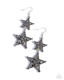 Paparazzi Glittery Galaxy - Silver Earring