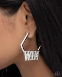 Paparazzi Everything to Win - White Earring