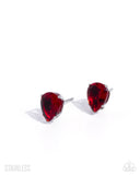 Paparazzi Teardrop Transit - Red Earring