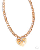 Paparazzi Coquette Cameo - Yellow Necklace