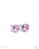 Paparazzi Simple Sweetheart - Pink Earring
