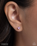 Paparazzi Simple Sweetheart - Pink Earring