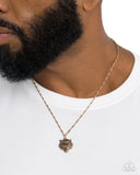 Paparazzi Tiger Timeline - Gold Necklace