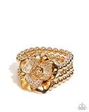 Paparazzi Blooming Background - Gold Bracelet