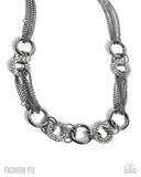 Paparazzi Defiant Dazzle - Black Necklace