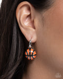 Paparazzi Adorable Airball - Orange Earring