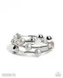 Paparazzi Capable Conviction - White Bracelet