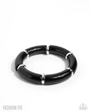 Paparazzi Wondrous Winter - Black Bracelet