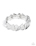 Paparazzi Swoon-Worthy Shimmer - Silver Bracelet