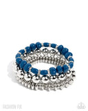 Paparazzi Timeless Tangibility - Blue Bracelet