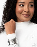 Paparazzi Twinkly Traverse - White Bracelet
