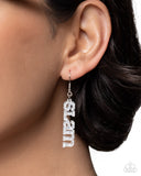 Paparazzi Slam Dunk Statement - Silver Earring