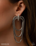 Paparazzi Industrial Charm - White Earring