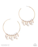 Paparazzi Over The Top Bling - Gold Earring