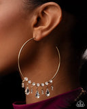 Paparazzi Over The Top Bling - Gold Earring
