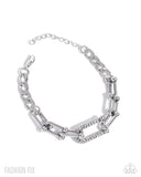 Paparazzi Boosted Bling - White Bracelet