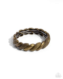 Paparazzi Captivating Curls - Brass Bracelet