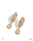 Paparazzi Cheerful Care - Gold Earring