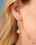 Paparazzi Cheerful Care - Gold Earring