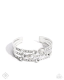 Paparazzi Classy Chance - White Bracelet