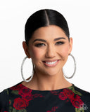 Paparazzi Classy Condition - White Earring