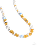 Paparazzi Porcelain Pizzazz - Blue Necklace